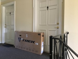 Bike box by door 