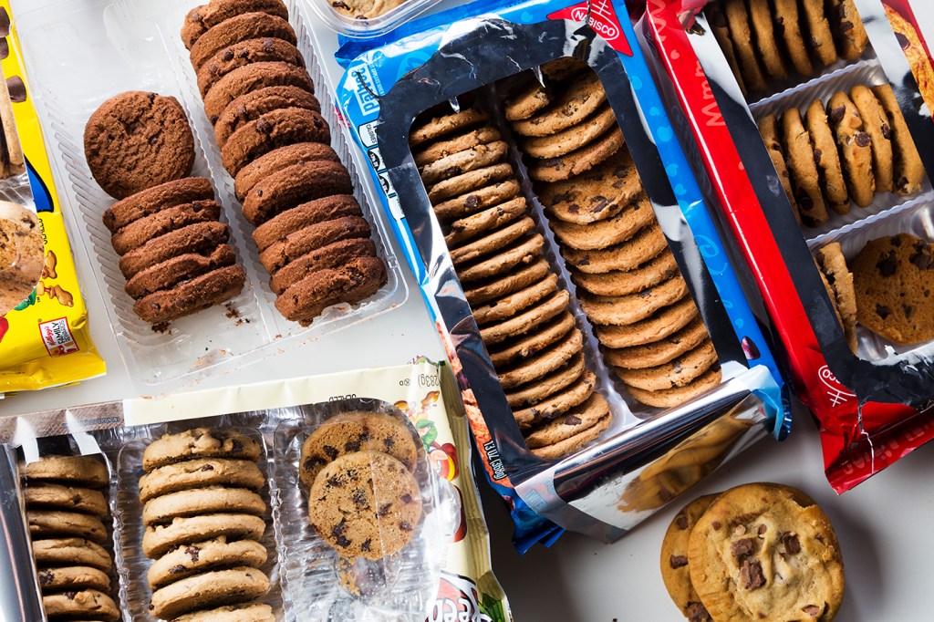 open packages of various cookies